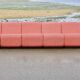 "Tappo" modular sofa by John Mascheroni, produced by Vectra Contract, circa 1975.
