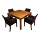 Solid teak table