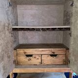 Bar cabinet on stand