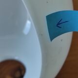 Lot de 2 demi-globes en opaline formeoeuf