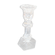 Old molded glass candle holder