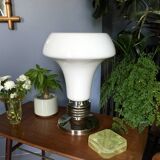 Grande lampe verre de Murano et chrome