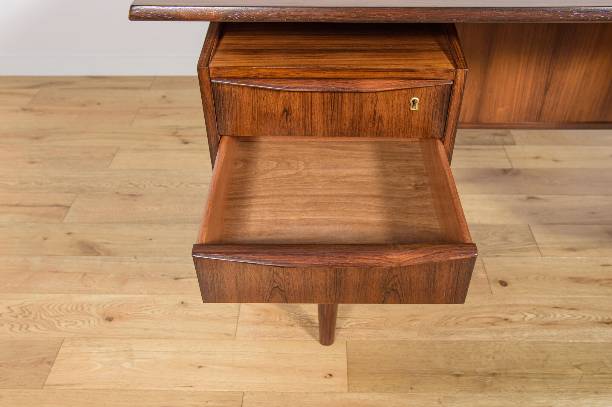 Mid-century freestanding rosewood desk, Denmark, 1960s