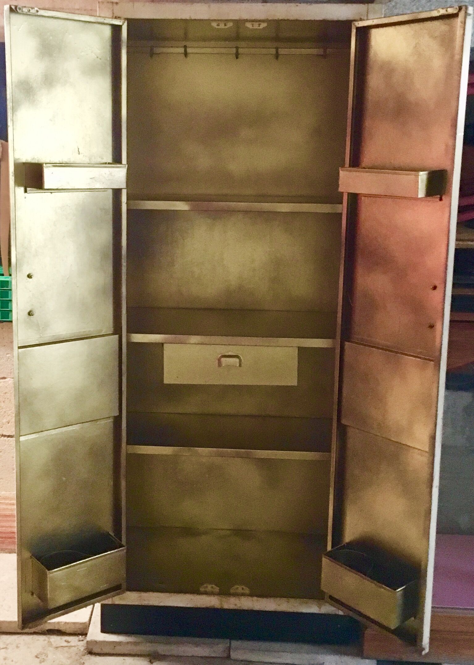 Restored metal cabinet