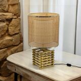 Rare Vintage Brass Lamp 'Spiga' Tronconi, 1960s