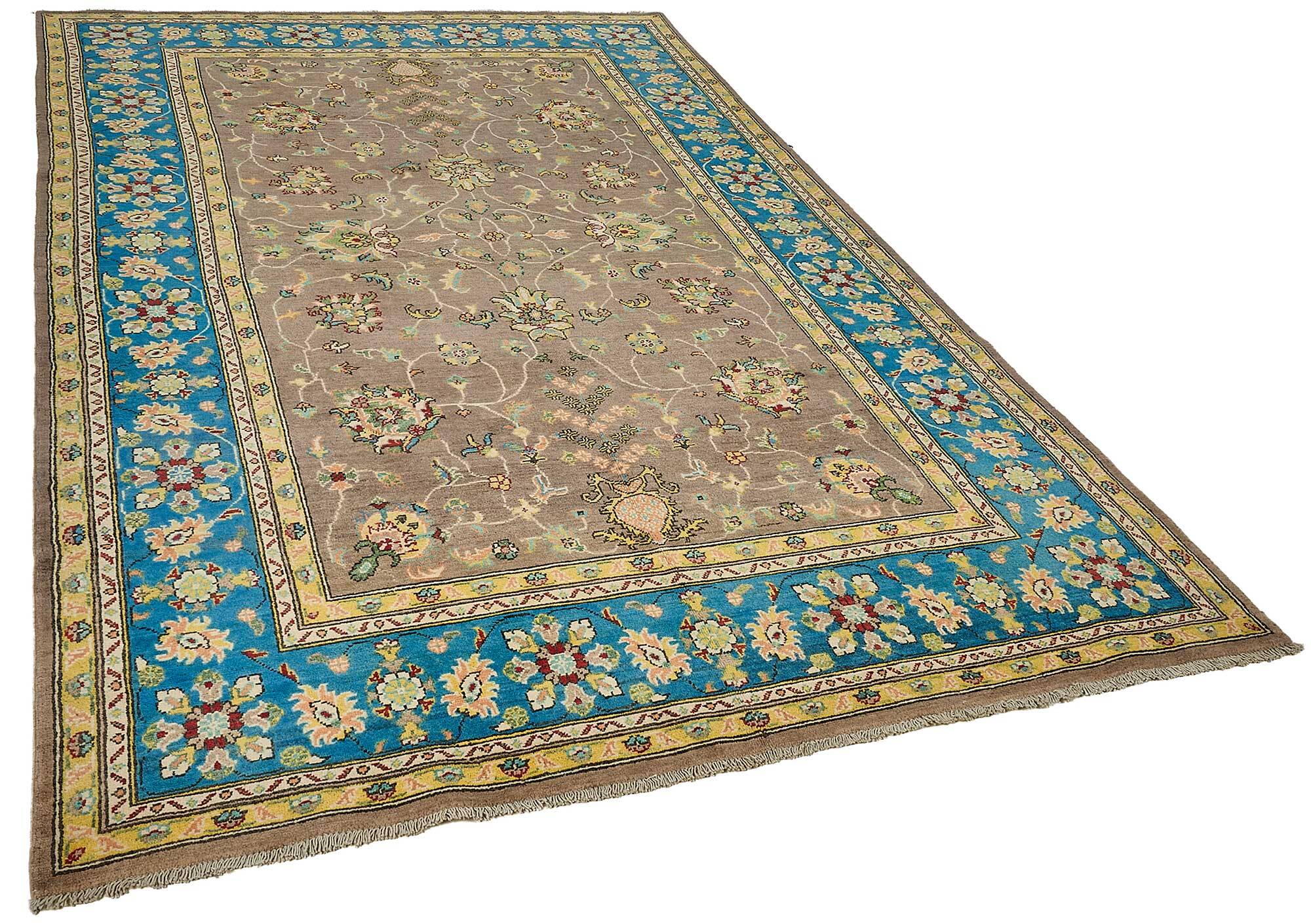 Turkish Handknotted Wool Oushak Rug 193 cm x 308 cm