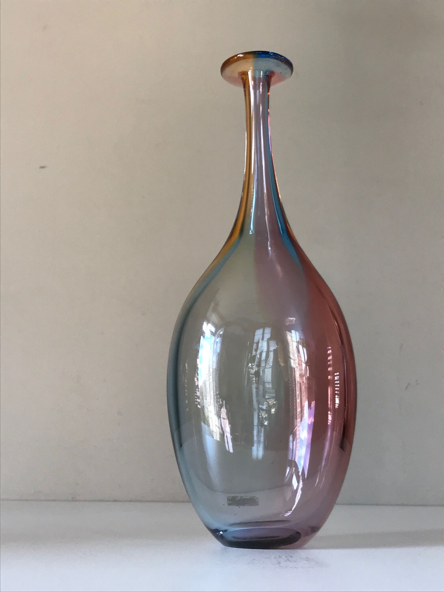 Vase kosta boda Fiji harlequin vintage design