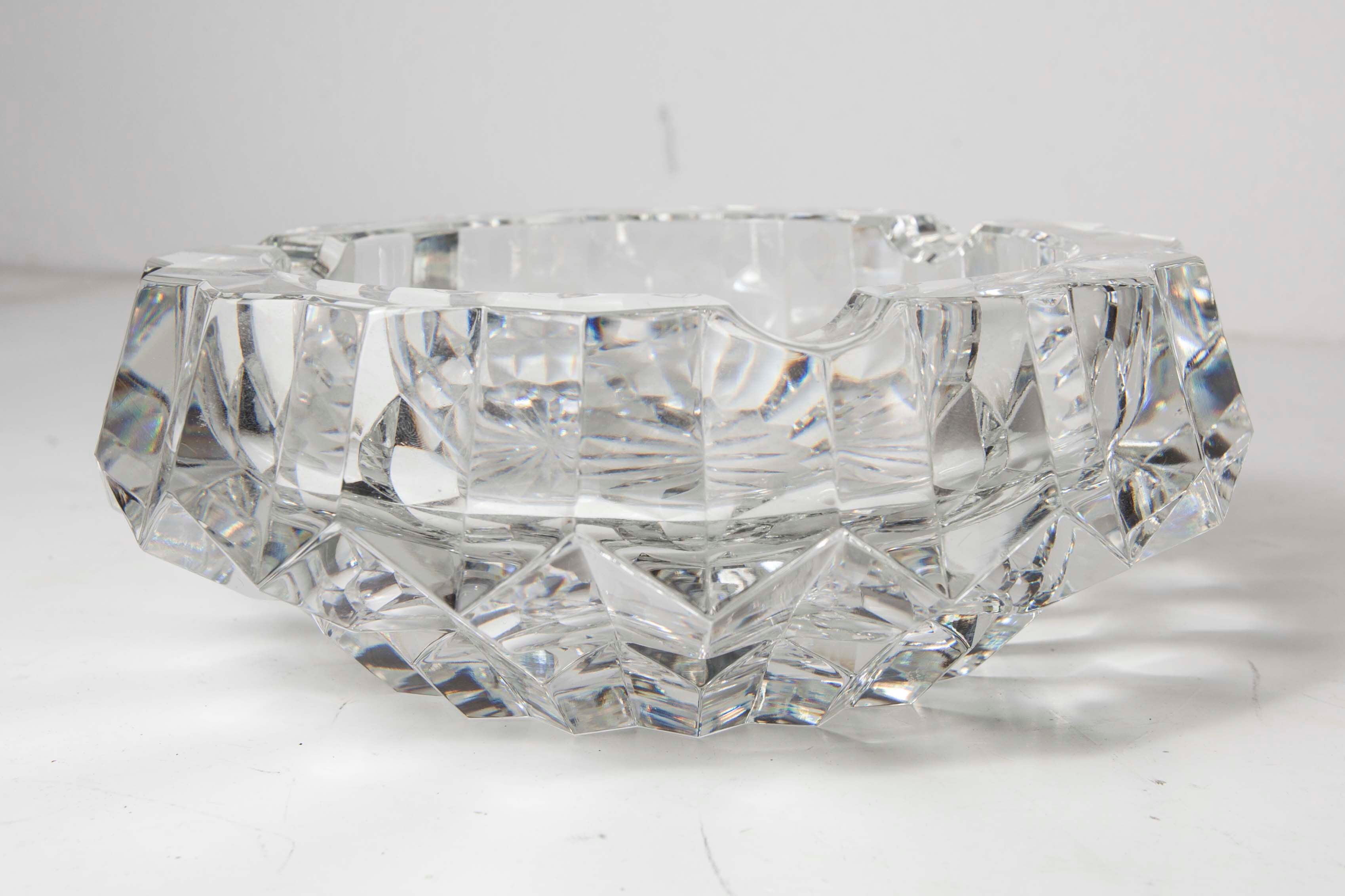Cendrier cristal années 50