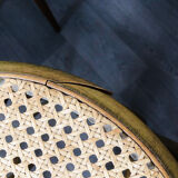 Set of 04 high stools canned bentwood