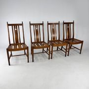 Ensemble de 4 chaises de salle à manger en chêne par Ercol, 1980s