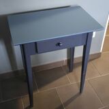 Blue painted side table