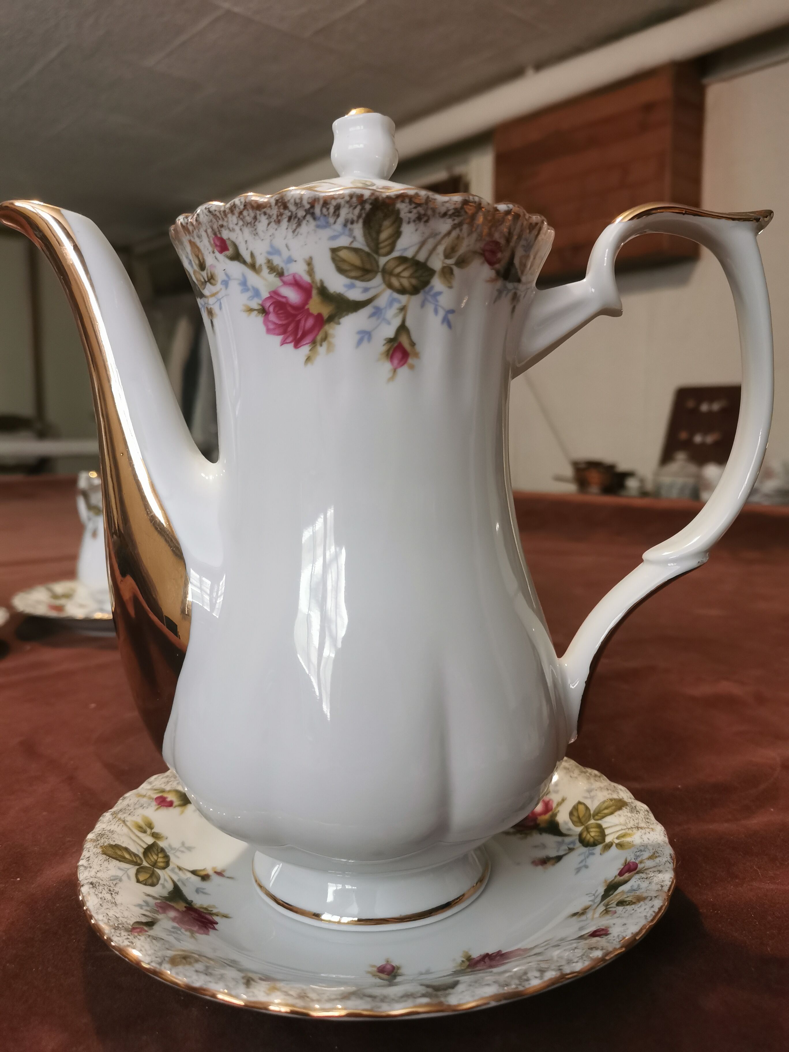 Vintage tea set in chodziez porcelain