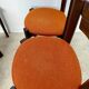 Set of 6 Girsberger Scandinavian style chairs from the 70s, vintage, solid wood, original fabric