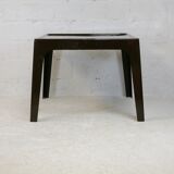 Fiberglass table, brown, France, circa 1970