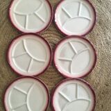 Vintage fondue plates Saint Amand