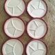 Vintage fondue plates Saint Amand