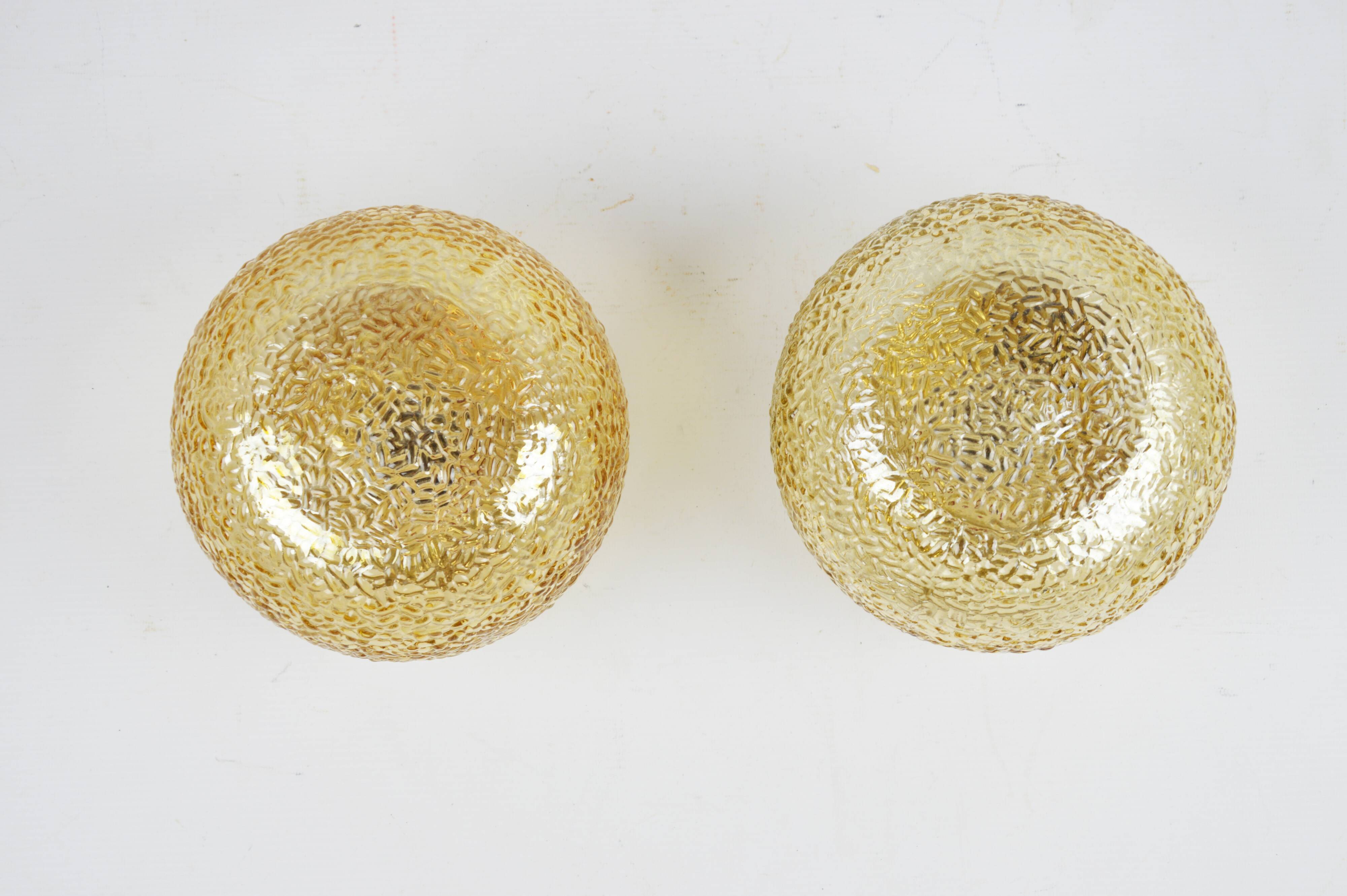 Pair of ceiling lamps, 1970s