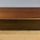 Long Glass Bookcase in Walnut, Rozaffy Style – 1960
