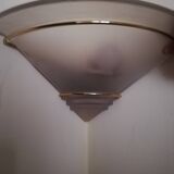 Set of 2 60's corner wall lights