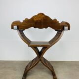 Florentine Savonarola folding chair, wood, Renaissance style