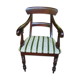 Ancient English mahogany armchair