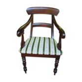 Fauteuil acajou anglais ancien