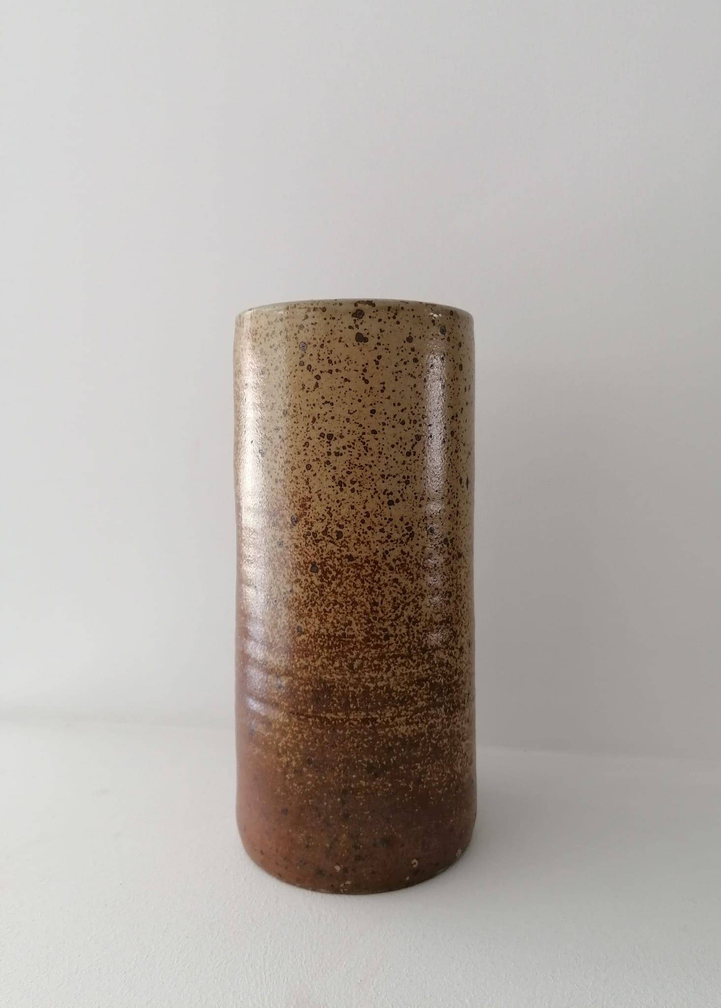 Vase roll in vintage stoneware, 70s