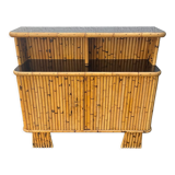 Vintage rattan bamboo bar from the 60s