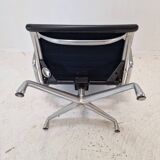 Model EA 124 + 125 Vitra Lounge Chair and Ottoman by Charles & Ray Eames