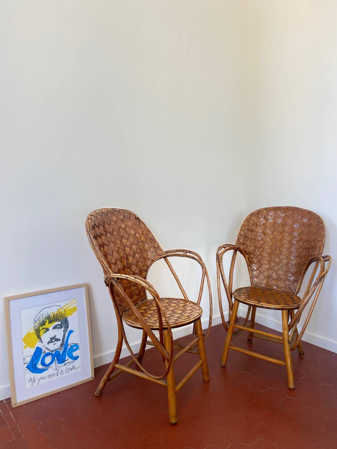 Paire de fauteuils vintage