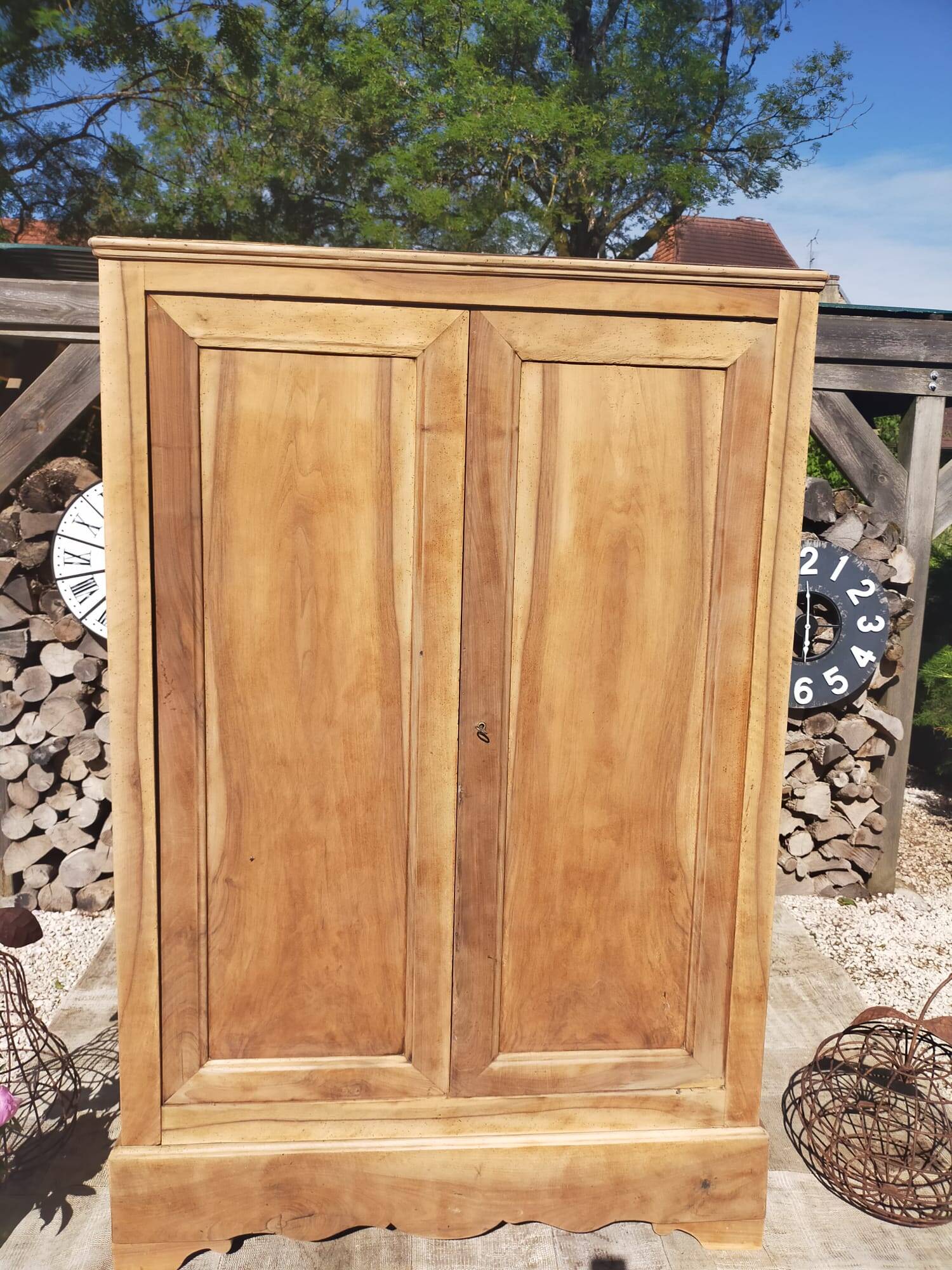 Armoire bois rénovée