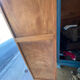 Art Deco wardrobe with oval mirror