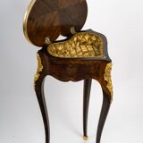 Table "Heart" in Louis XV style, Attributed to Maison Krieger, Circa 18