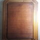 Miroir bois exotique patiné or 83x63cm