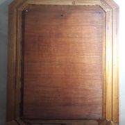 Mirror exotic wood patinated gold 1970
