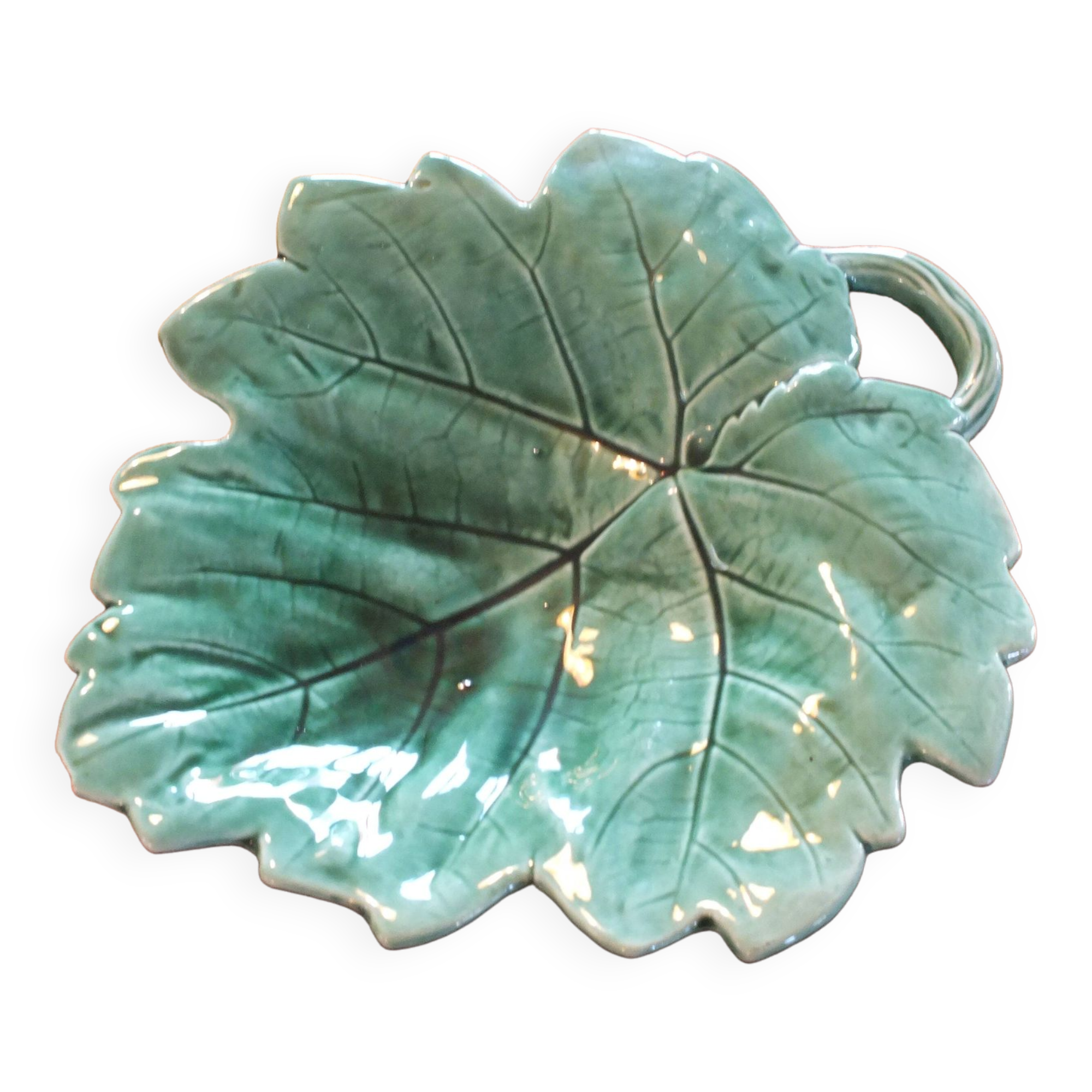 Sarreguemines leaf pocket empty cup
