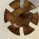 Vintage wooden egg cups – 6 pieces – 1950s