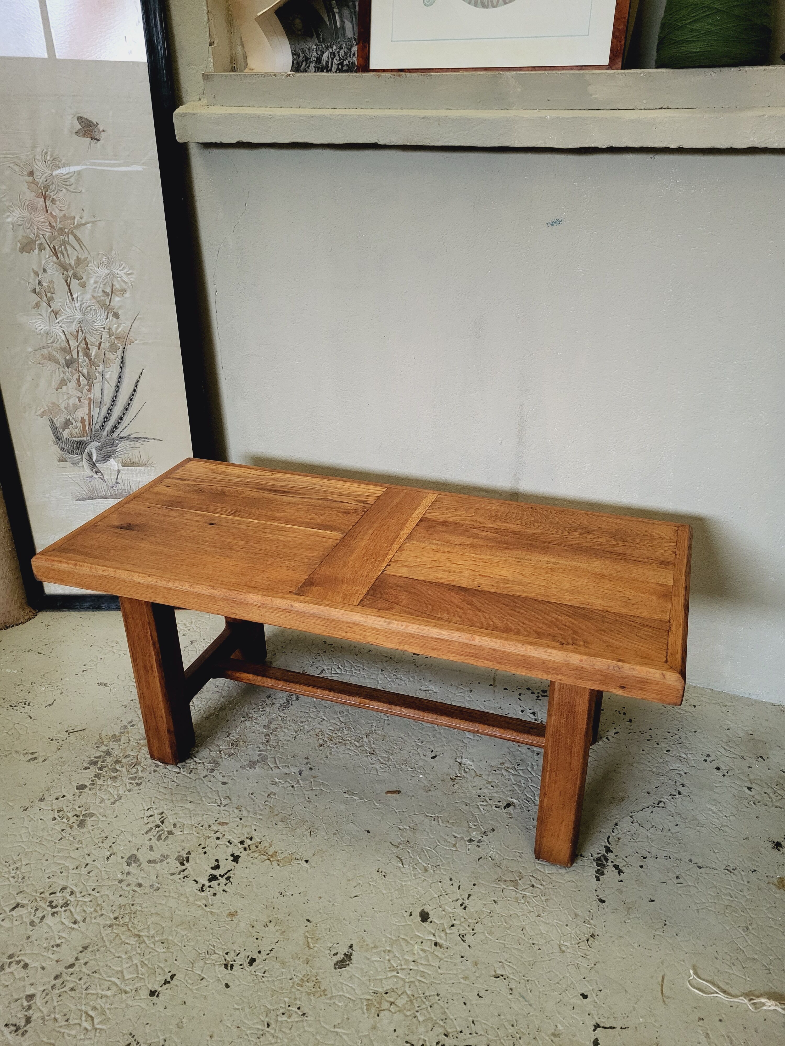 Old solid wood coffee table