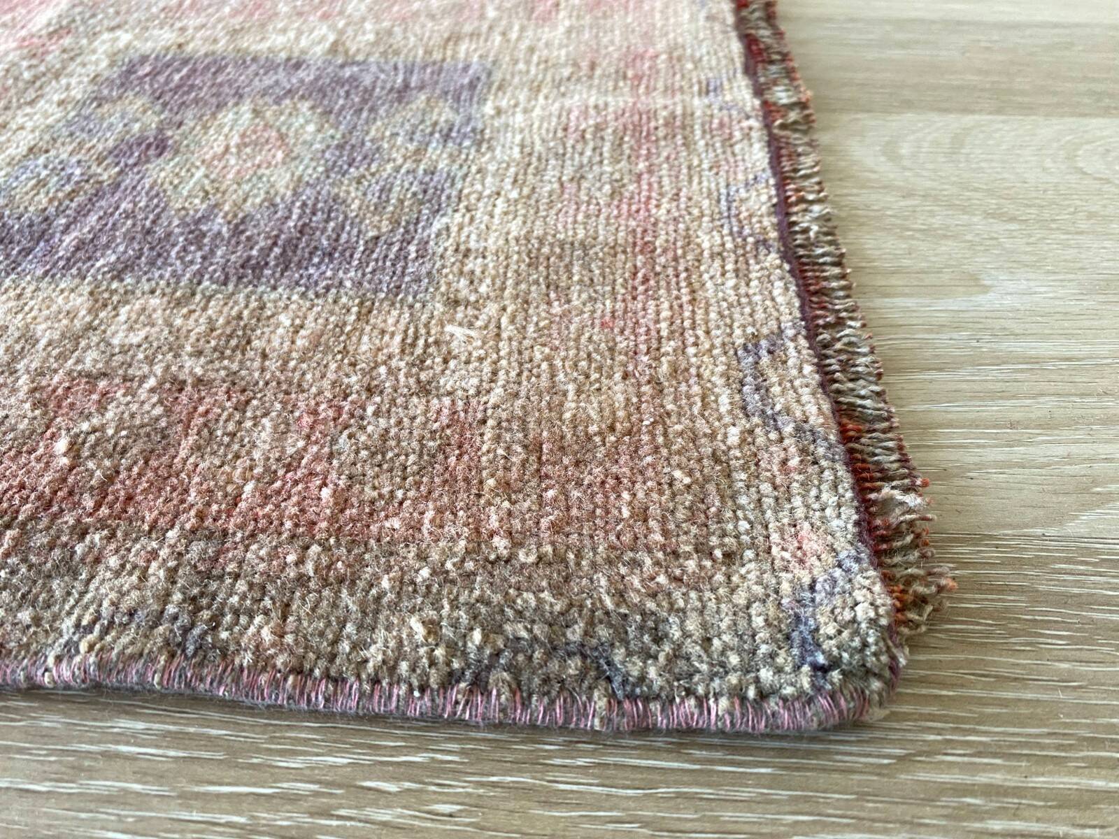 Small rug 2x3, vintage door mat rug, Turkish rug, mini rug, wool handknotted rug