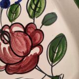 Elchinger ceramic rectangular cake or loaf dish with hand-painted floral pattern