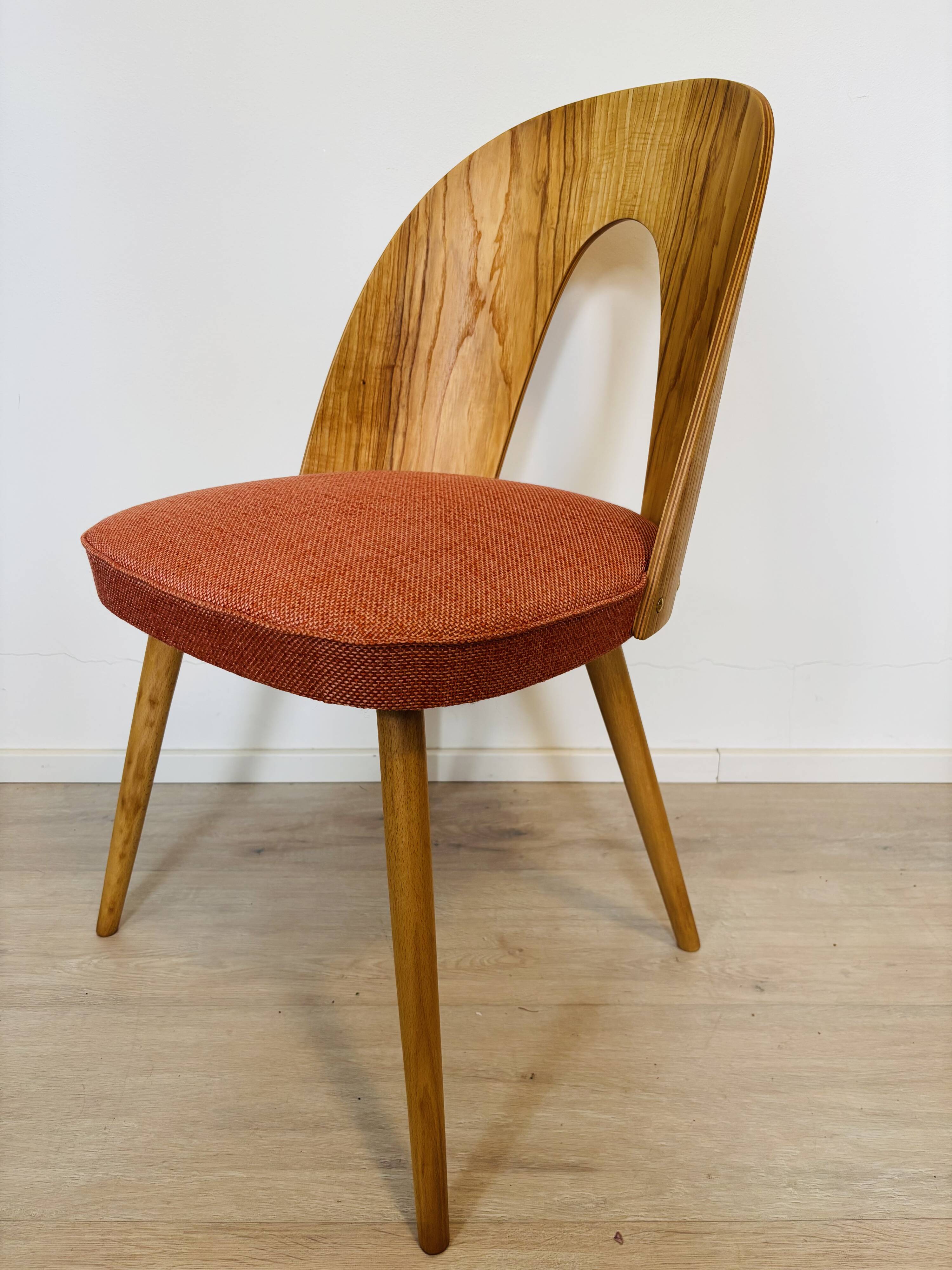 Fully Restored Vintage Dining Chair by Antonin Suman for Ton
