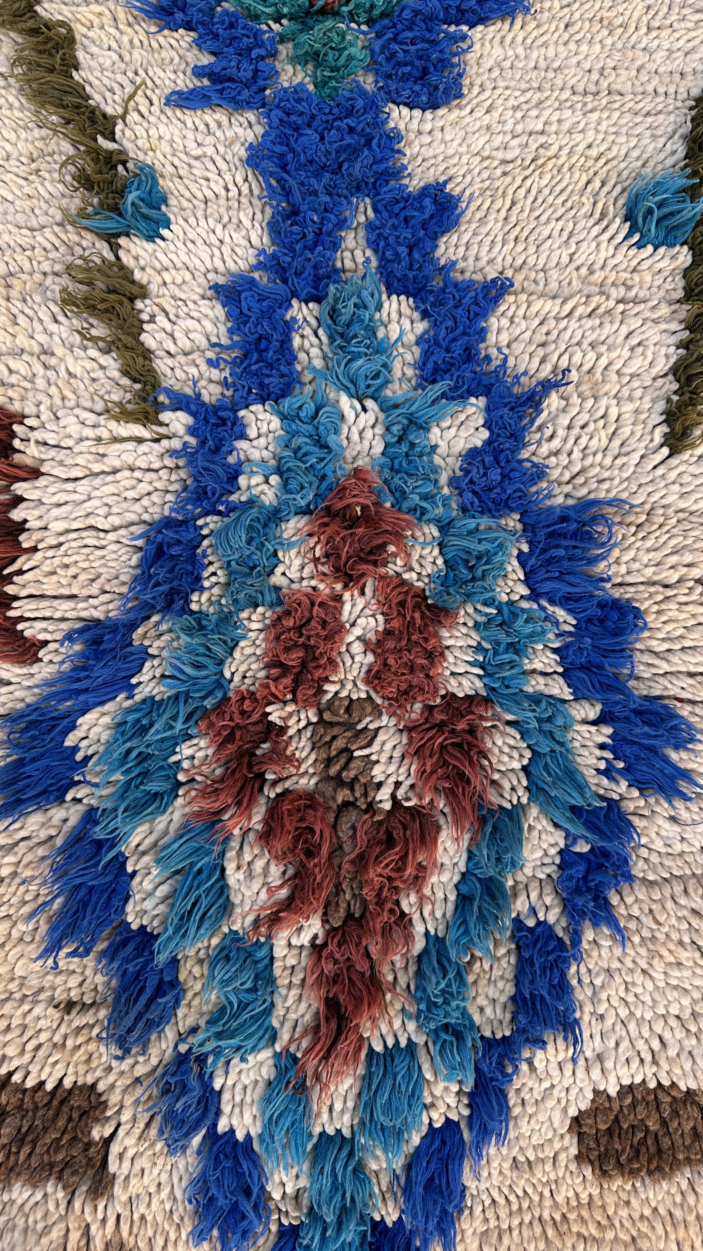 Tapis Marocain Azilal coloré - 61 x 126 cm