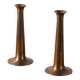 2x Hans Bølling Brass Candlesticks for Torben Ørskov, Denmark 1950s