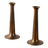 2x Chandeliers en laiton Hans Bølling pour Torben Ørskov, Danemark années 1950