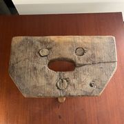 Small rustic farm stool