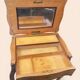Charming dressing table in light wood marquetry - Louis XV style