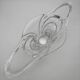 Large crystal centrepiece Art Vannes & matching swan – 54 cm