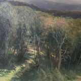 HSP painting "Tree Valley Landscape" by Othon Pfeiffer