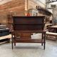 Late nineteenth century oak shop furniture