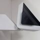 Adjustable vintage wall light, black and white lacquered metal, LITA, France, 1970.